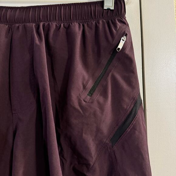 Lululemon Surge Shorts Brief Lined 7" Men’s Purple Pockets Size Medium - Picture 3 of 6